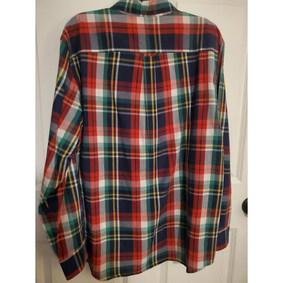 Chaps Men's size XL dress button up closure shirt red/green/blue/white/yellow pl - Picture 2 of 4